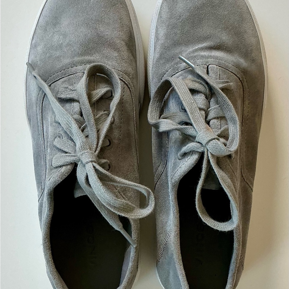 Vince Copely Suede Platform Sneakers Sz 6.5 - Picture 12 of 13